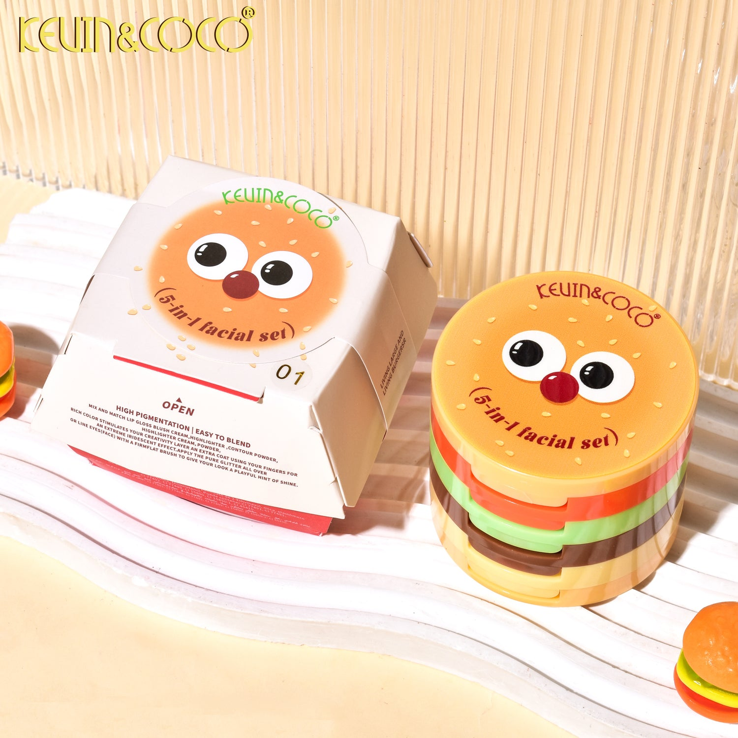 Burgerlicious Set de Rostro 5 en 1 - Kevin & Coco