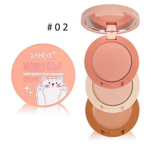 Rubor 3 en 1 Velvet Cat Tono 02 - Saniye