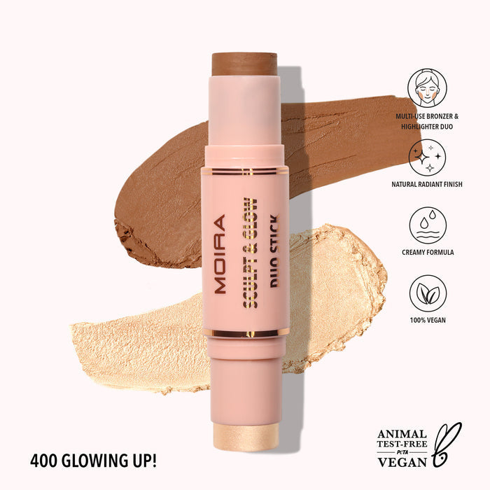 Sculpt & Glow Duo Stick Contorno e Iluminador en Barra - Moira