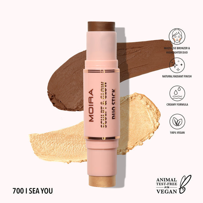 Sculpt & Glow Duo Stick Contorno e Iluminador en Barra - Moira