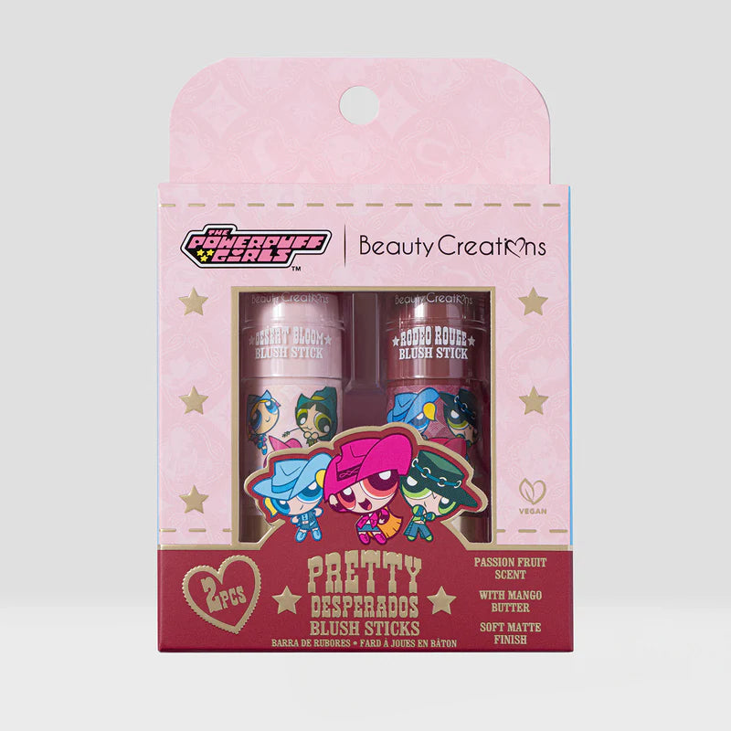 Set de Rubores en Barra Pretty Desperados - Chicas Superpoderosas x Beauty Creations