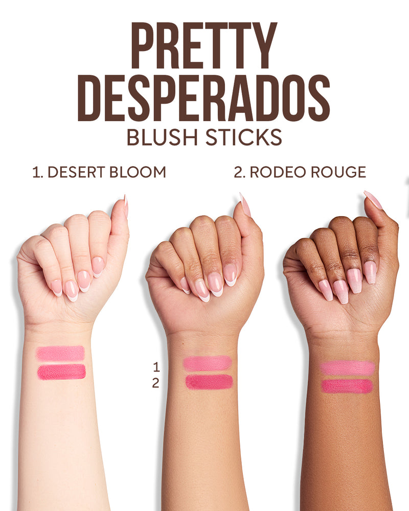 Set de Rubores en Barra Pretty Desperados - Chicas Superpoderosas x Beauty Creations
