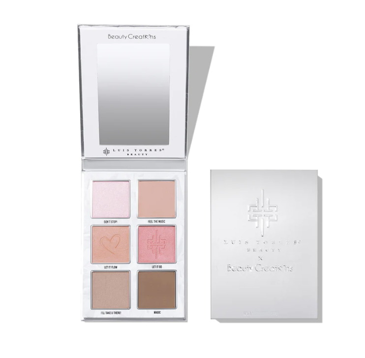 Paleta De Rostro Rubores Y Contorno It's A Vibe Luis Torres Vol. 2 X Beauty Creations