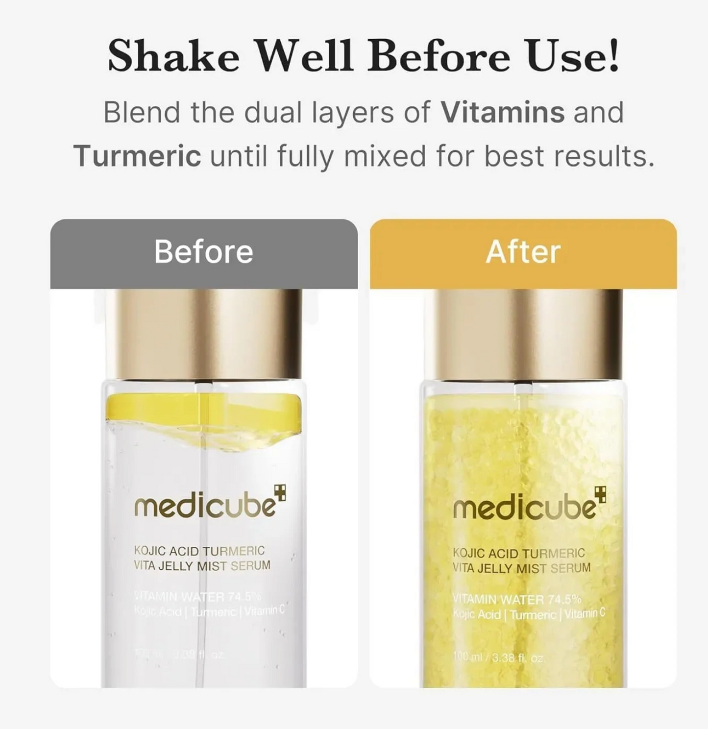 Kojic Acid Turmeric Vita Jelly Mist Serum - Medicube