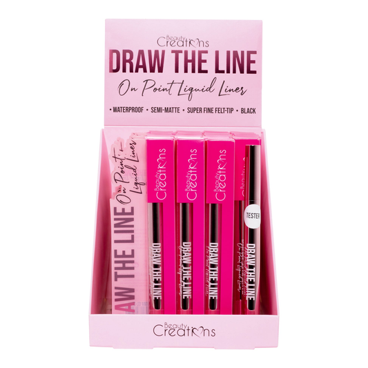 Delineador Líquido Draw The Line Beauty Creations - Blíster 23 Unidades Precio Por Unidad: $87.65