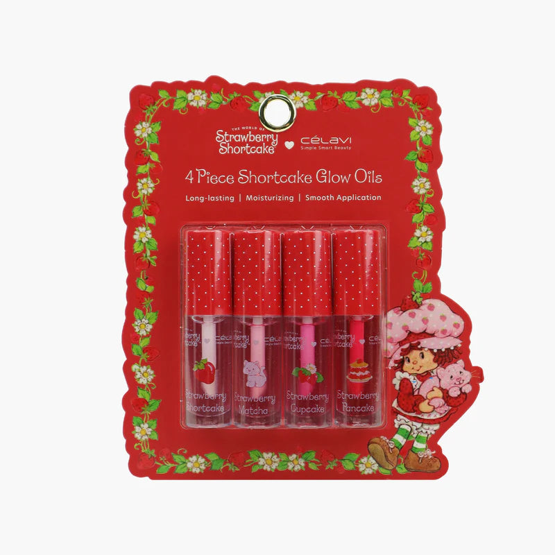 Set de 4 Lip Oil Strawberry Shortcake - Celavi