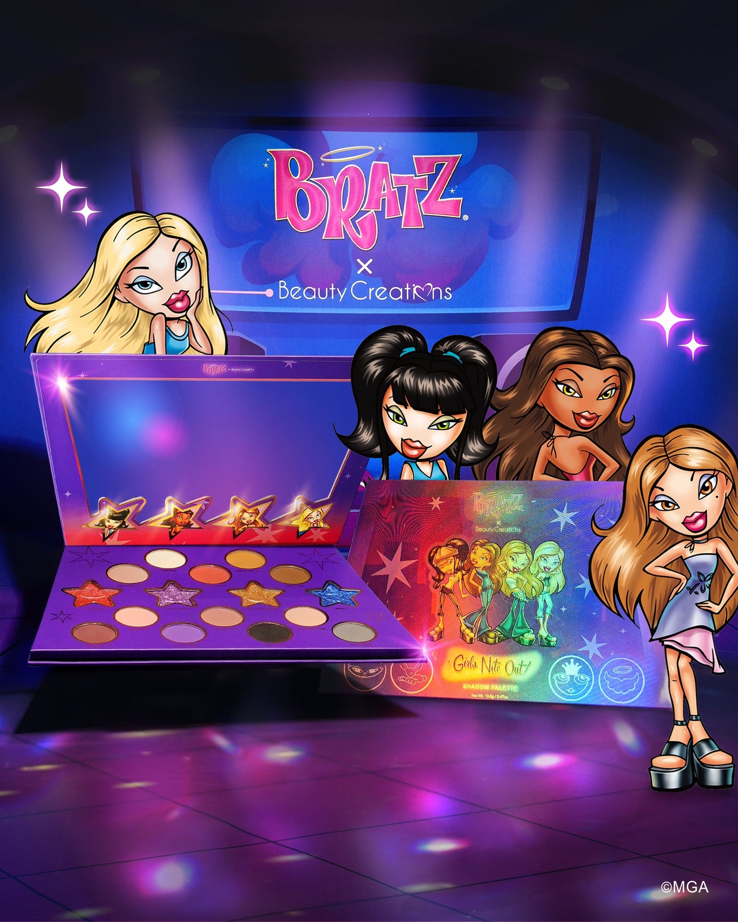 Girls Night Out Paleta de Sombras - Bratz x Beauty Creations