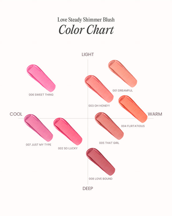 Love Steady Shimmer Blush - Moira