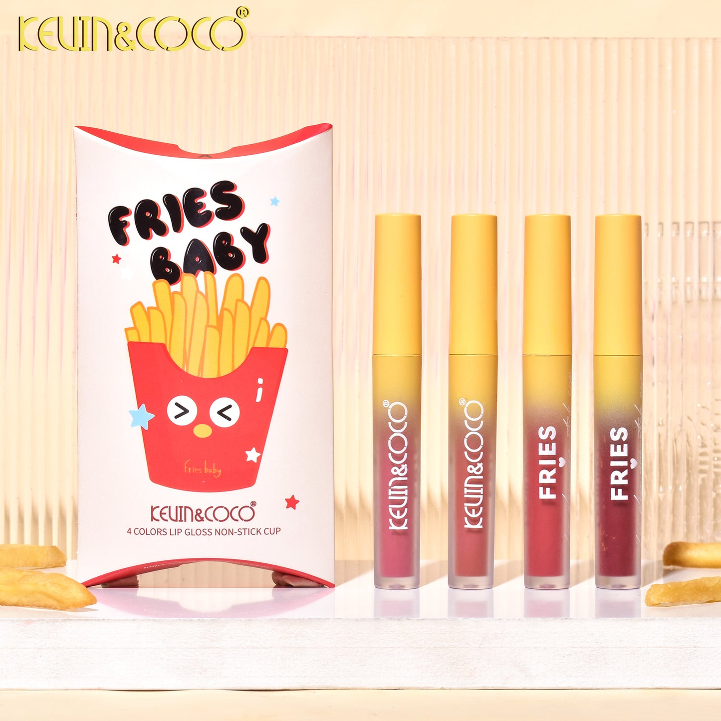Fries Baby Set de 4 Glosses - Kevin & Coco