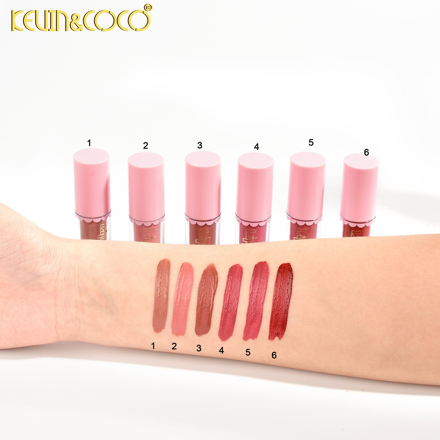 Set de Labiales Matte 6 pz - Kevin & Coco