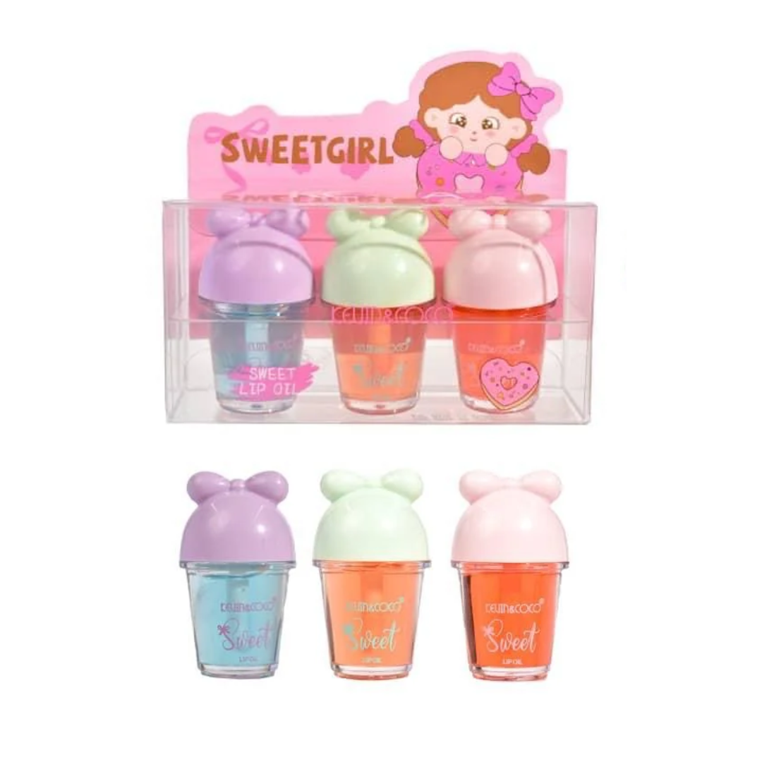 Sweet Girl Lip Oil Set 3 pz - Kevin & Coco