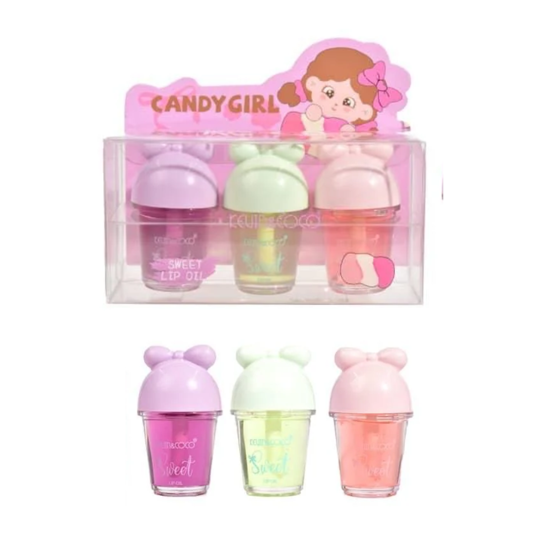 Sweet Girl Lip Oil Set 3 pz - Kevin & Coco