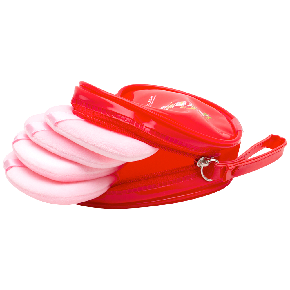 Cosmetiquera con Borlas de Corazón 4 pz Strawberry Shortcake - Celavi