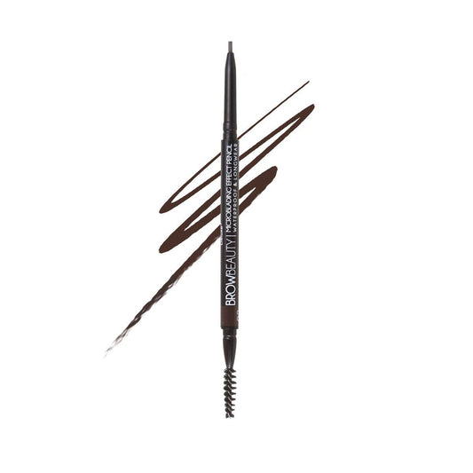 Lápiz para Cejas Microblading Effect Eyebrow Pencil Tono 02 Dark Brown - Italia Deluxe