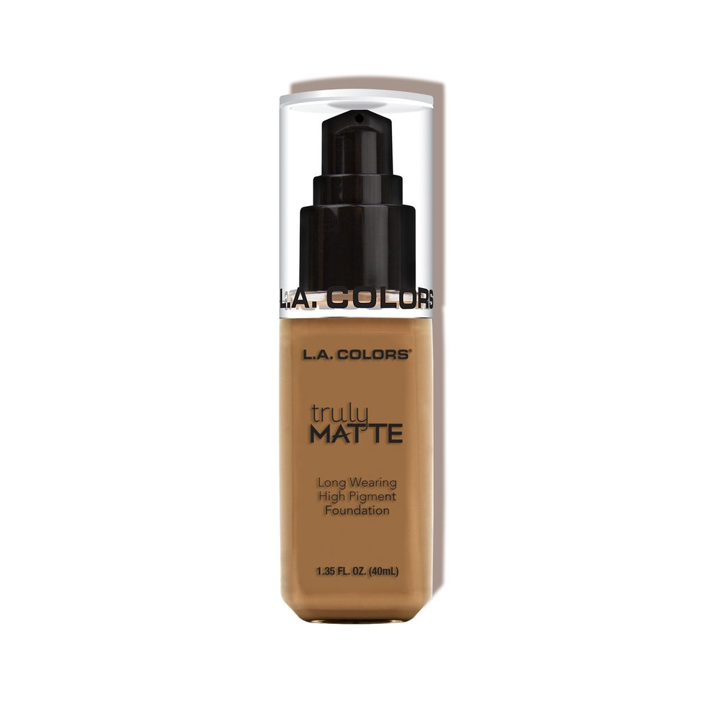 Truly Matte Foundation Tono Warm Caramel - L.A. Colors