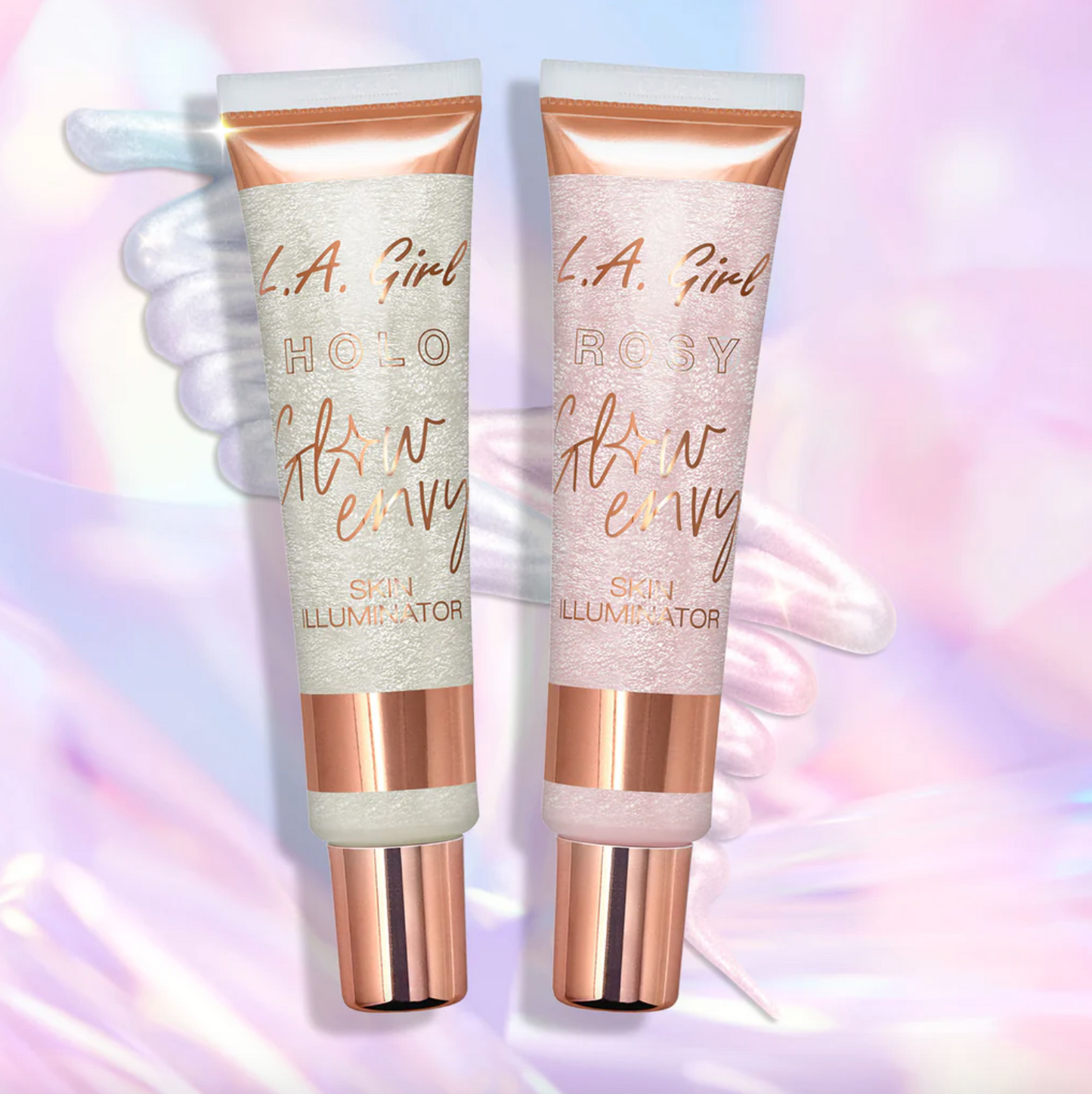 Glow Envy Iluminador Líquido Rosy Glow L.A. Girl Edición Limitada