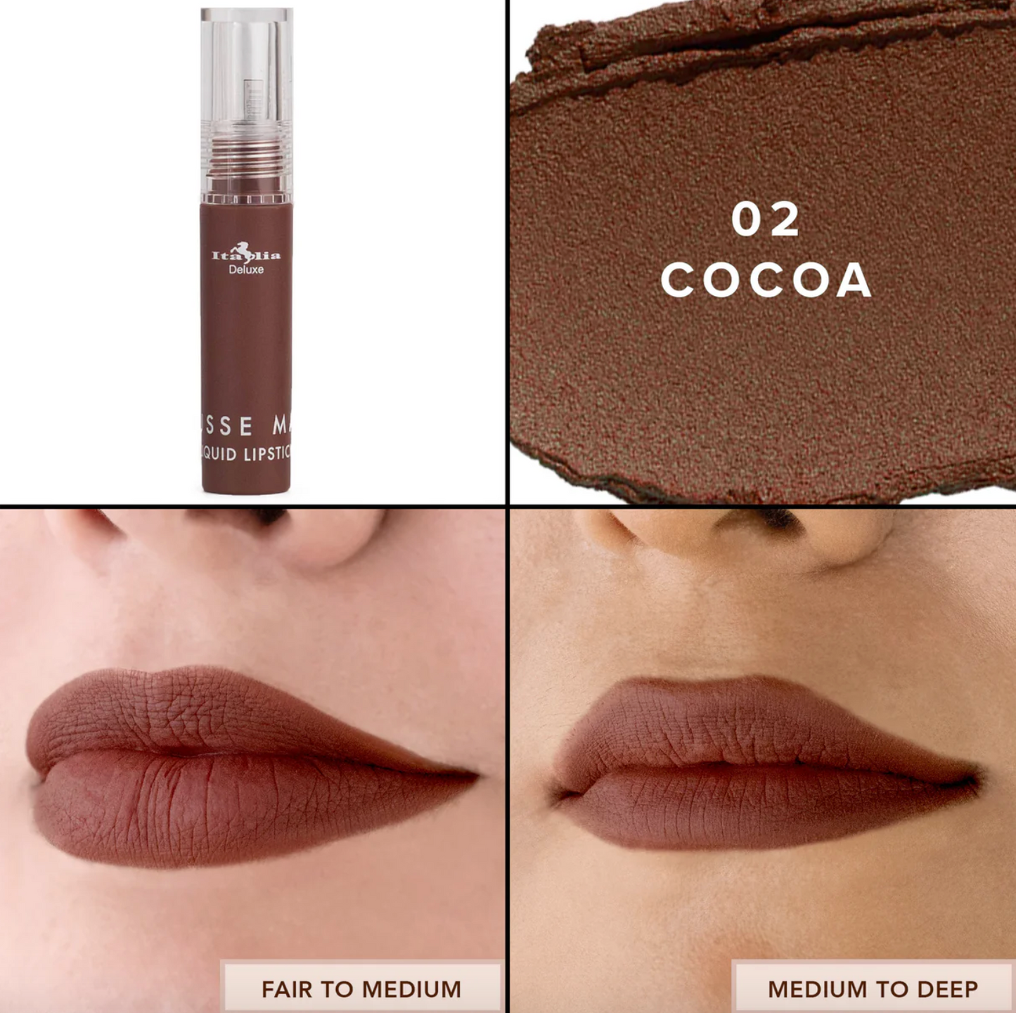 Mousse Matte Liquid Lipstick 02 Cocoa Italia Deluxe