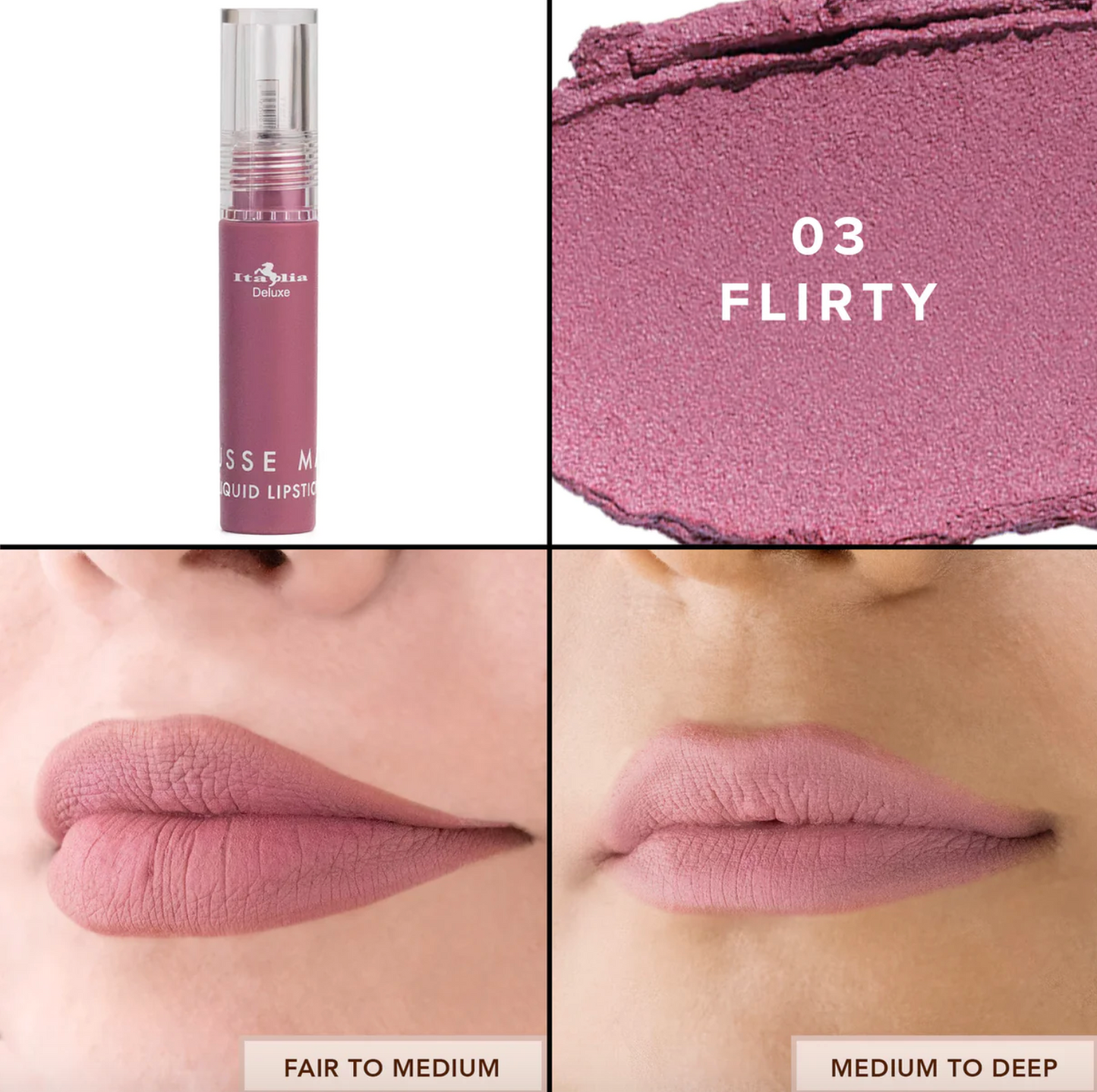 Mousse Matte Liquid Lipstick 03 Flirty Italia Deluxe