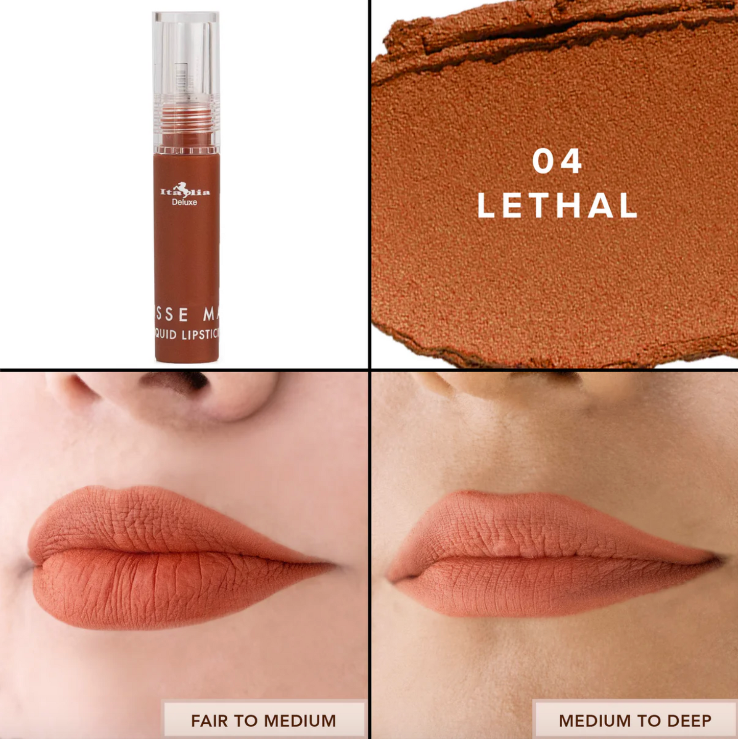 Mousse Matte Liquid Lipstick 04 Lethal Italia Deluxe