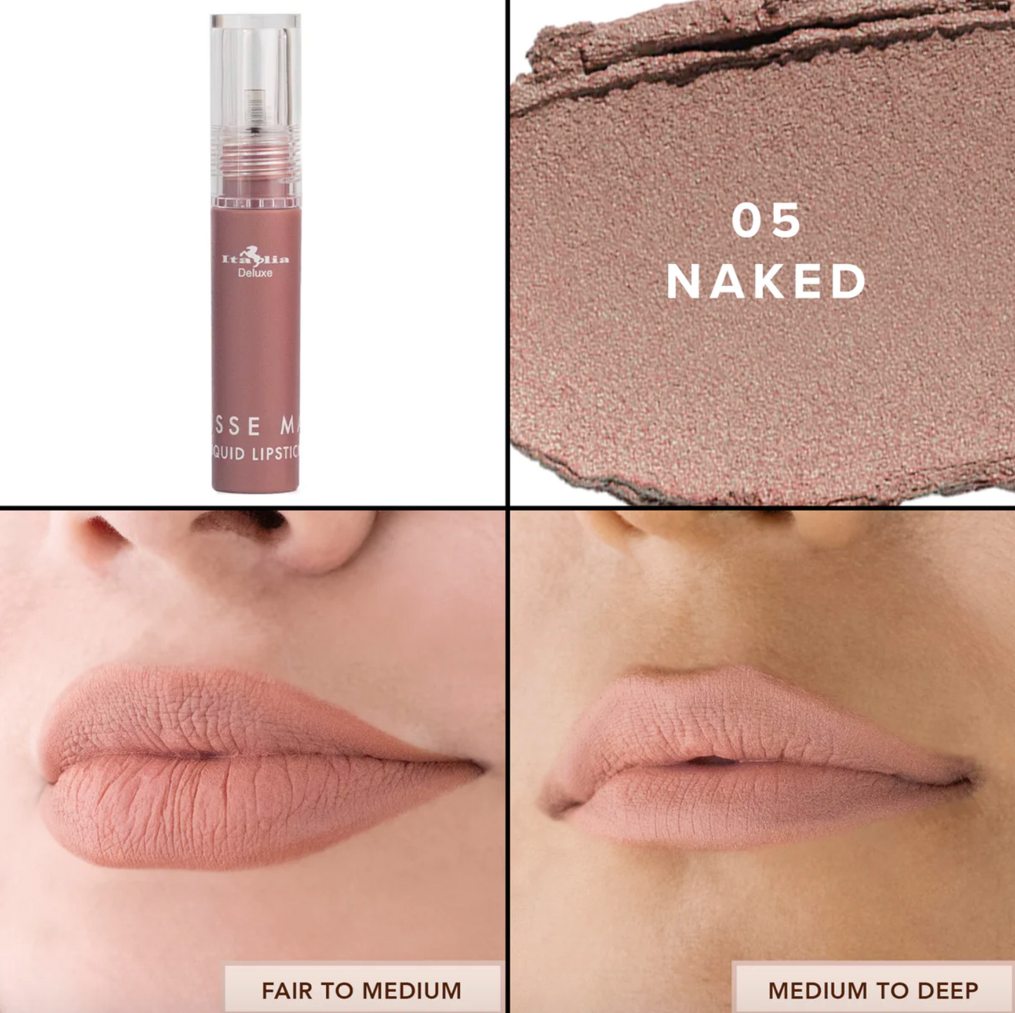 Mousse Matte Liquid Lipstick 05 Naked Italia Deluxe