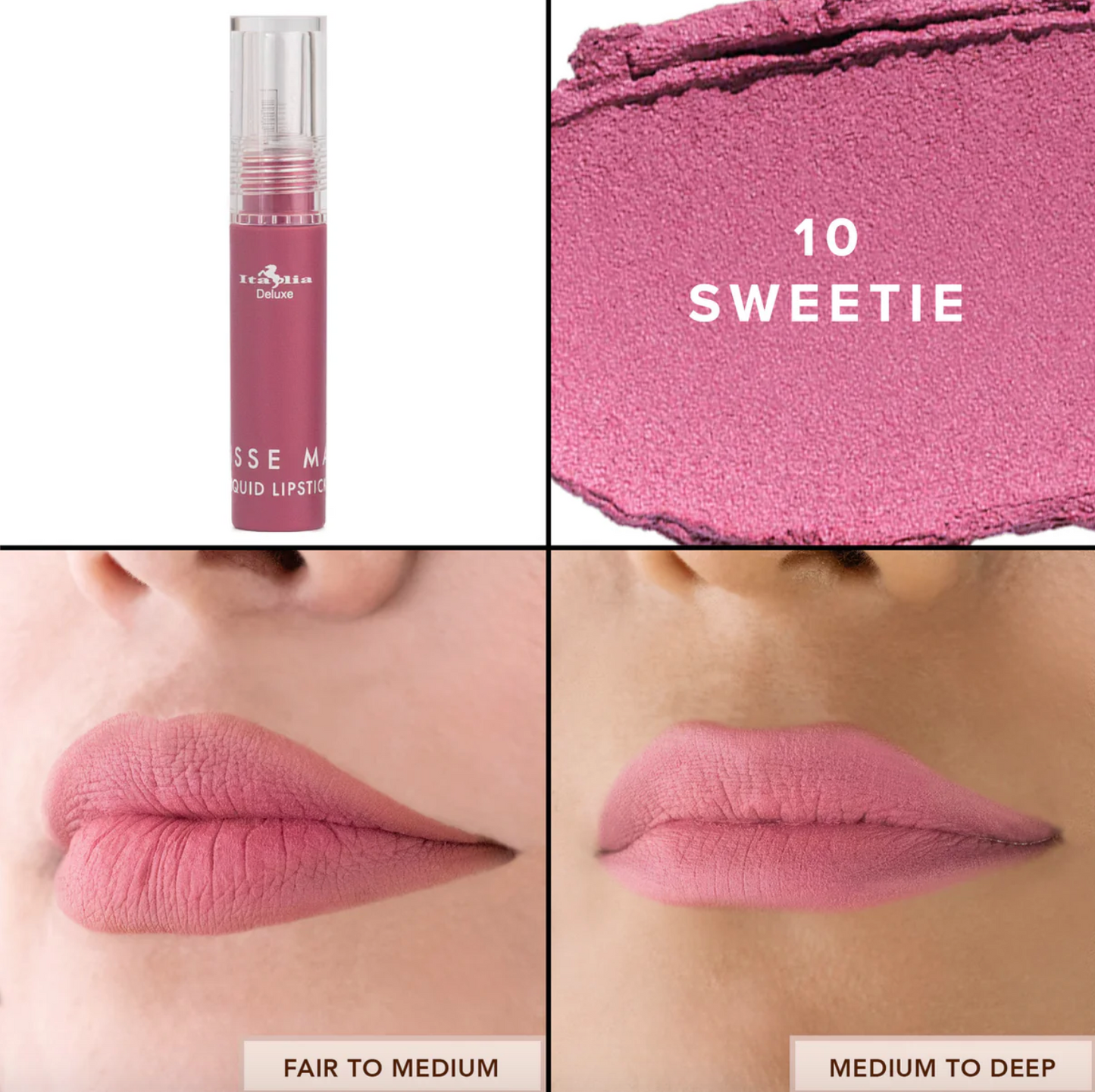 Mousse Matte Liquid Lipstick 10 Sweetie Italia Deluxe