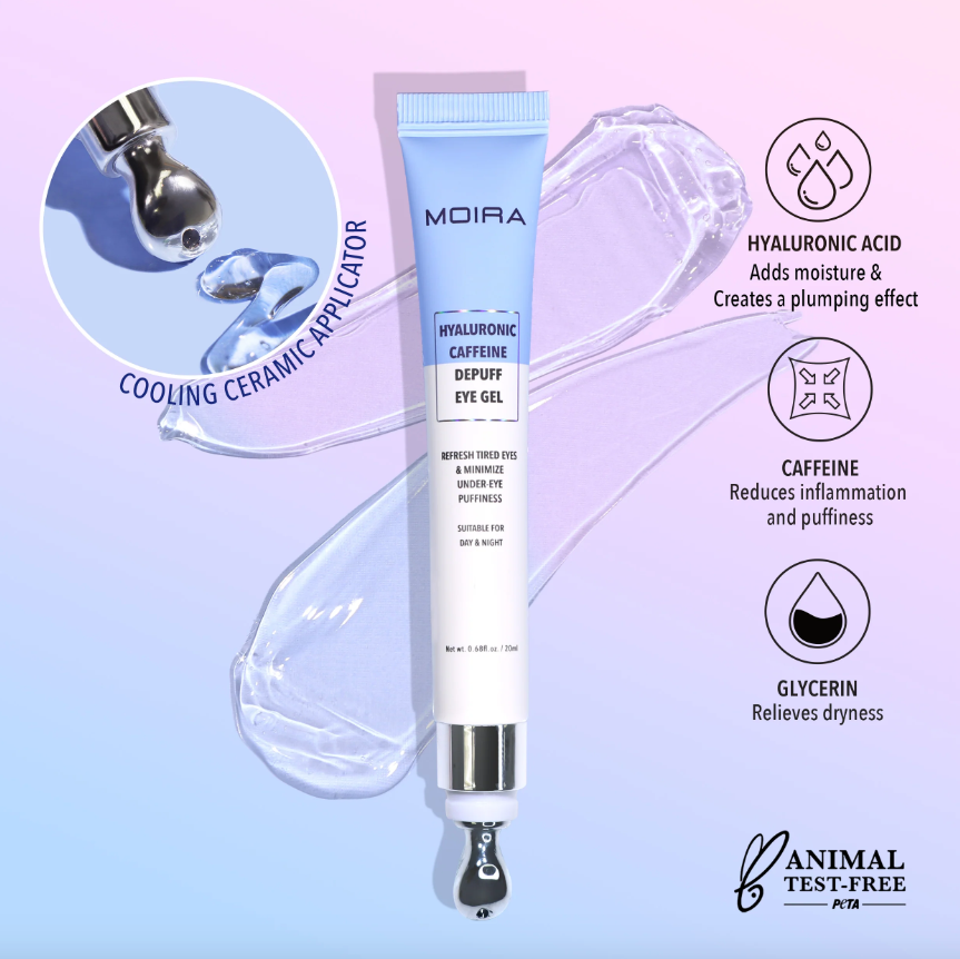 Contorno de ojos en gel Hyaluronic Caffeine Depuff - Moira