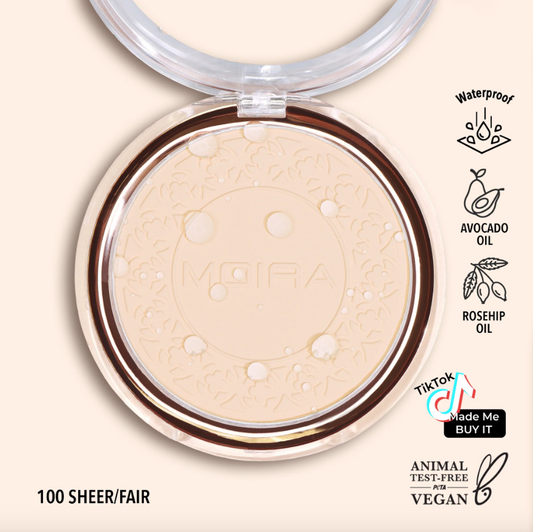 Soft Focus Waterproof Setting Powder Sheer Fair 100 Moira Cosmetics