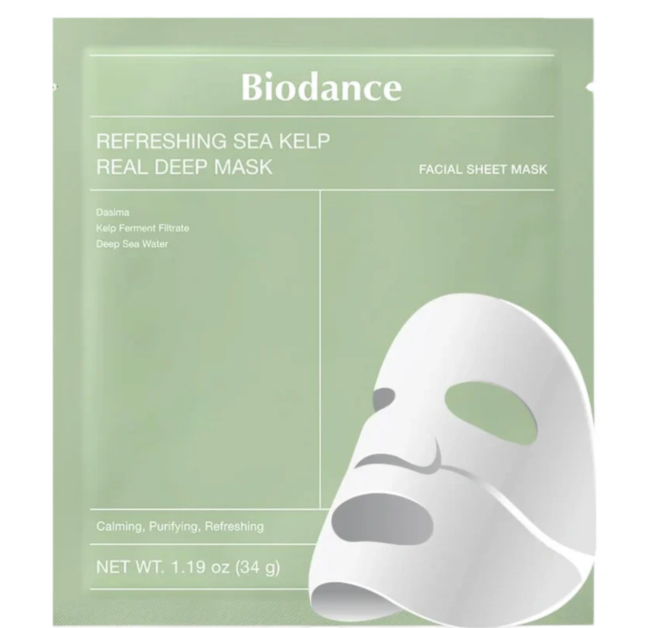 Refreshing Sea Kelp Real Deep Mask caja 4 - Biodance
