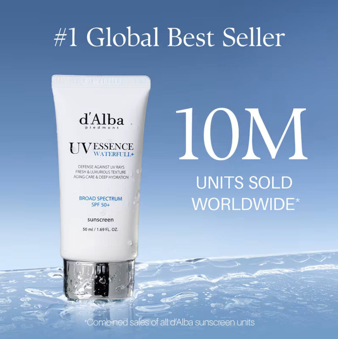 Protector Solar UV Essence Waterfull +50 - d'Alba