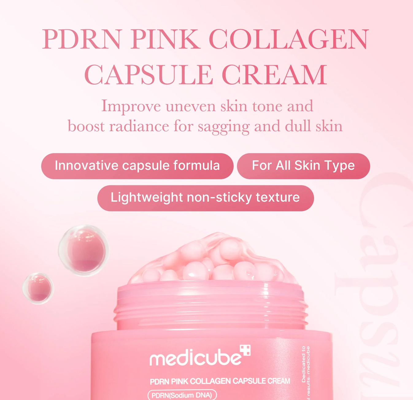 PDRN Pink Collagen Capsule Cream - Medicube