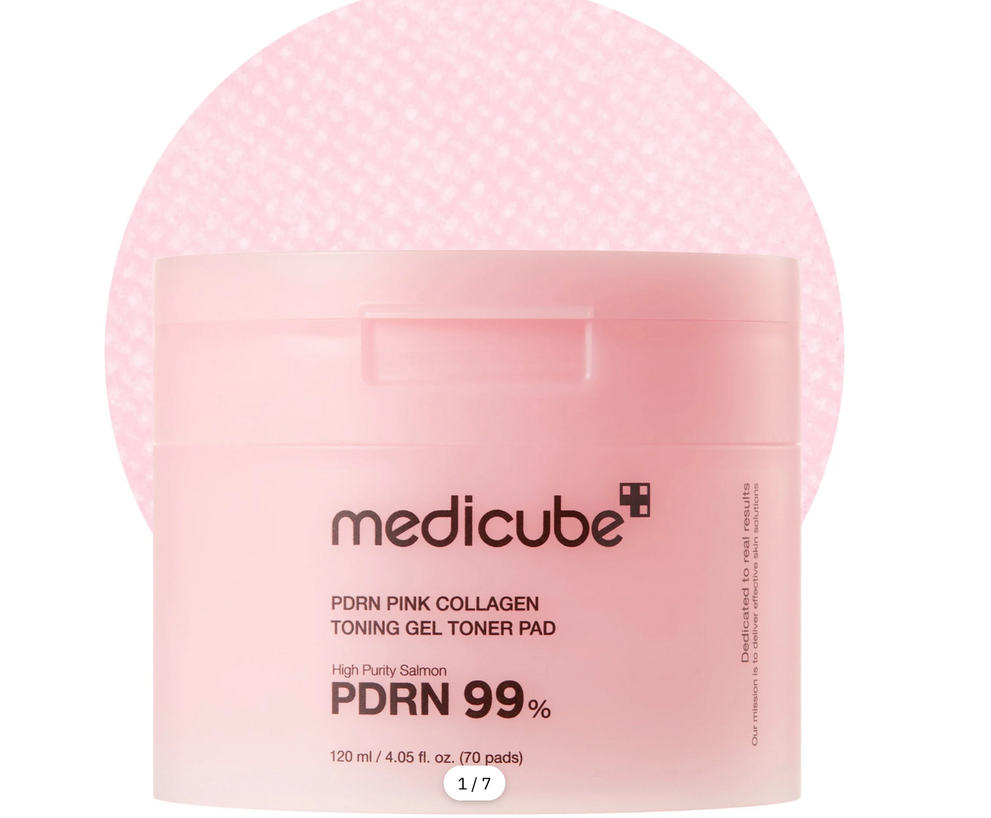 PDRN Pink Collagen Toning Gel Toner Pads - 70pads - Medicube