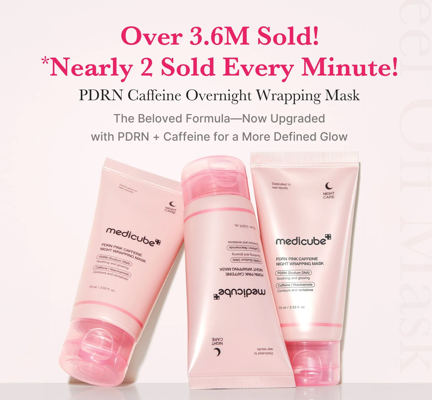 PDRN Pink Caffeine Night Wrapping Mask  - Medicube