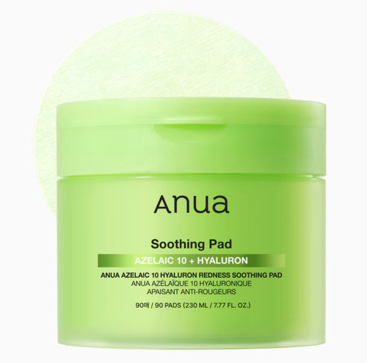 Azelaic 10 Hyaluron Redness Soothing Pad - 90pads - Anua
