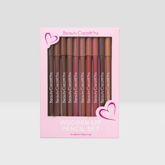 Set Delineadores Wooden Pencil 12 piezas - Beauty Creations