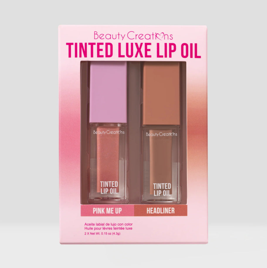 Set Soft Spoken Tinted Luxe Lip Oil Beauty Creations 2 pack