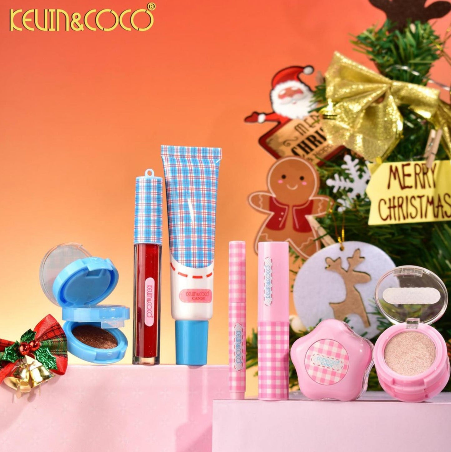 Esfera de Acrílico Navideña de Cosméticos Kevin & Coco