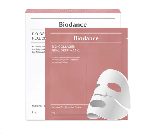 Bio-Collagen Real Deep Mask (Paquete de 4 mascarillas rosa) - BIODANCE