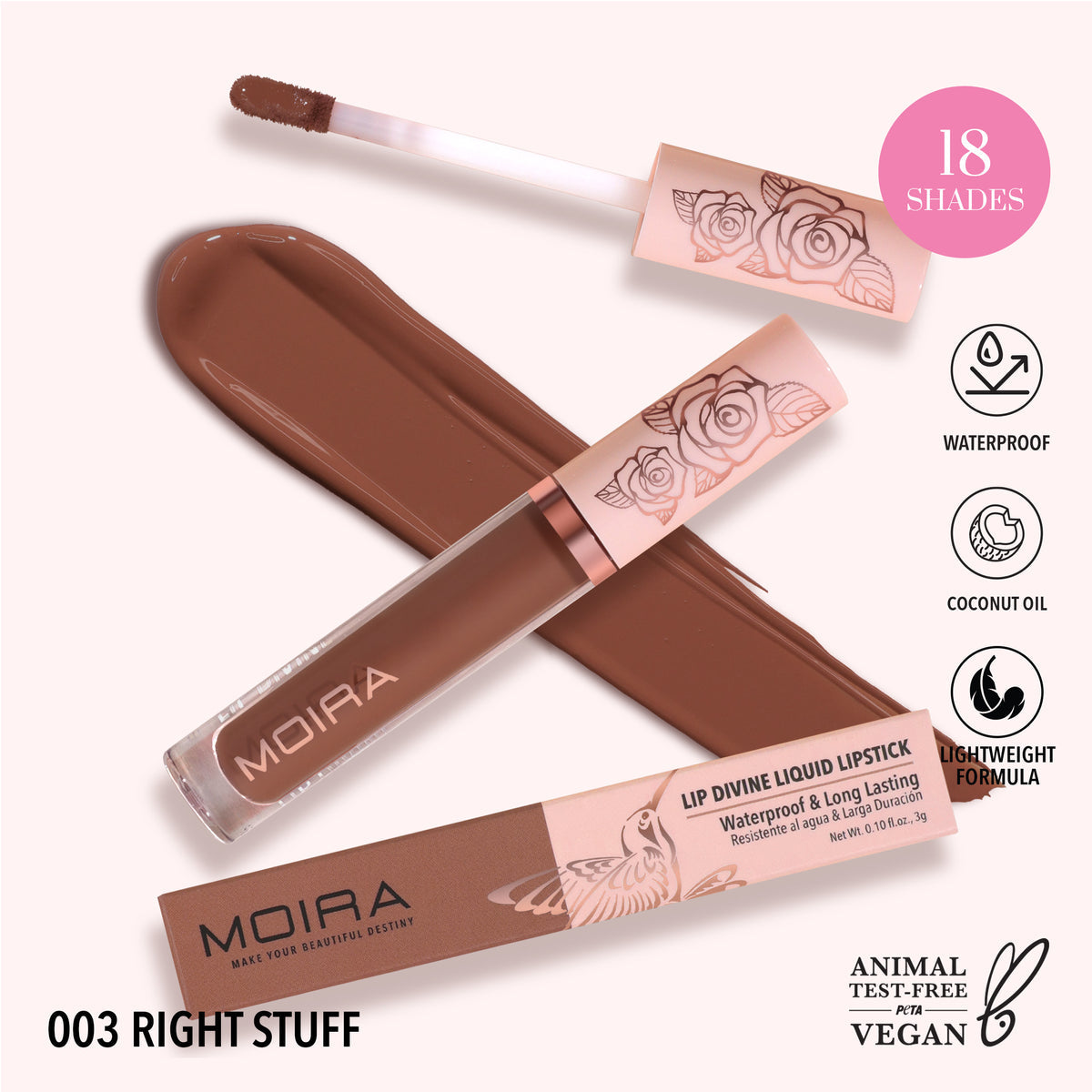 Lip Divine “Right Stuff 03” Matte Liquído Moira