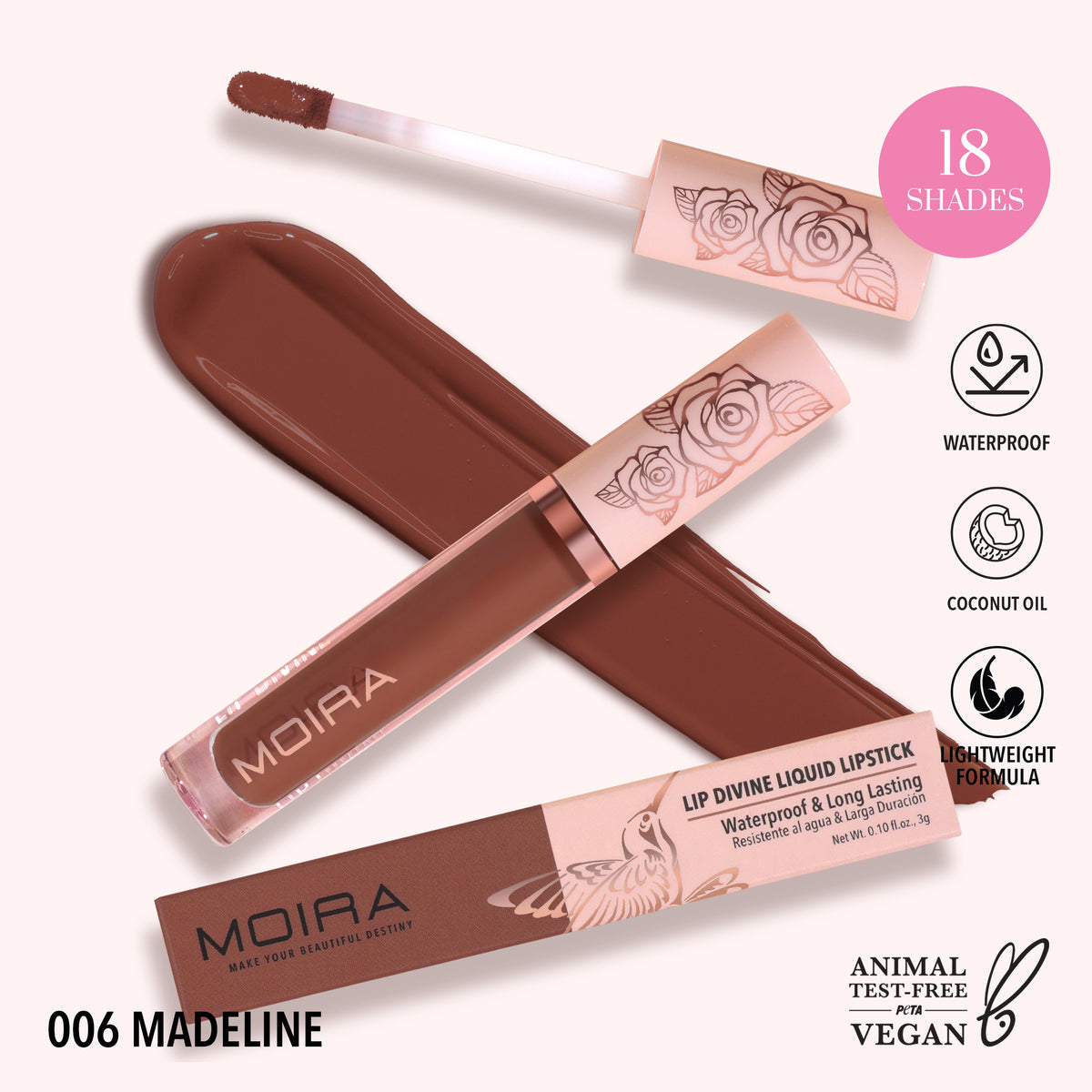 Lip Divine “Madelline 06” Matte Liquído Moira