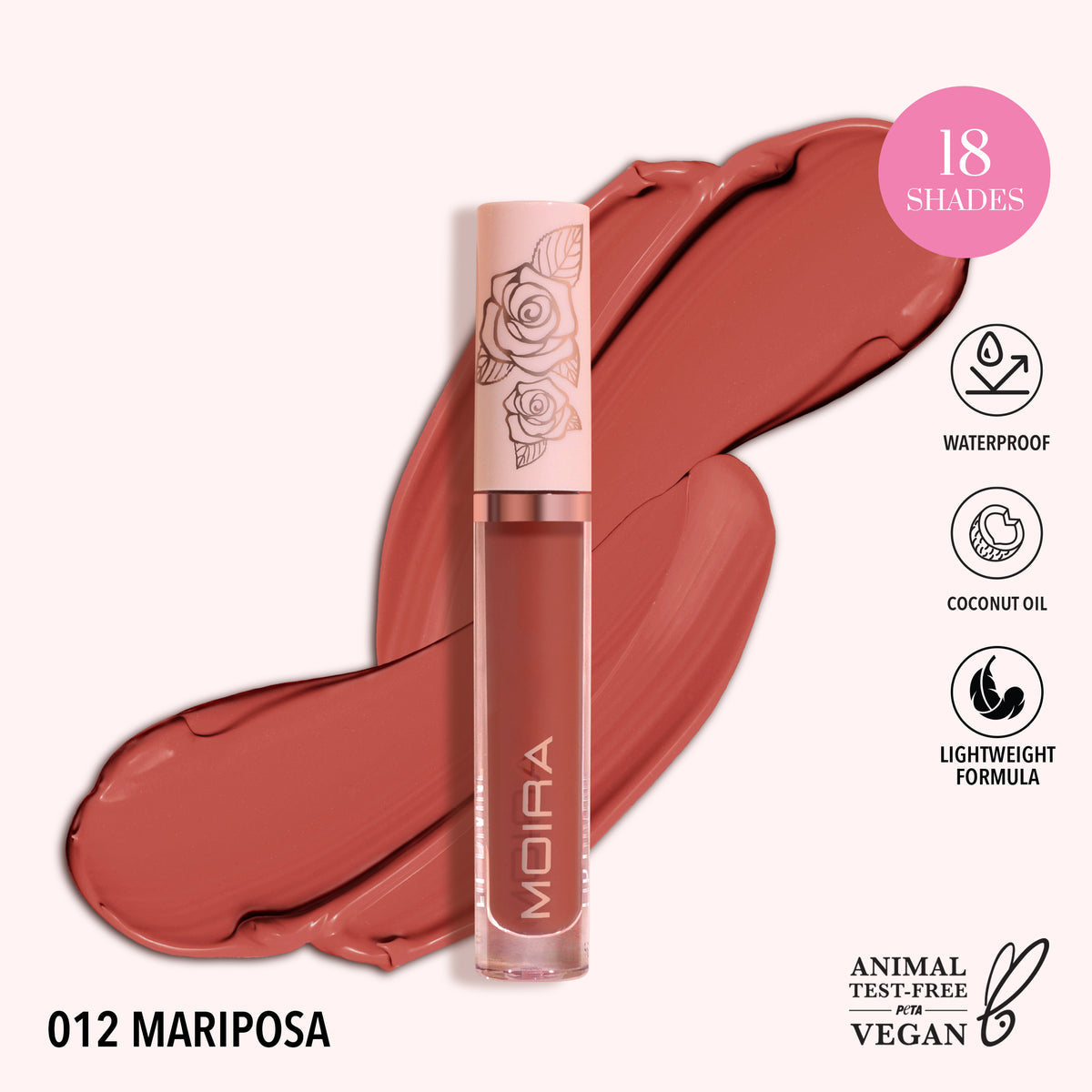 Lip Divine “Mariposa 12” Matte Liquído Moira