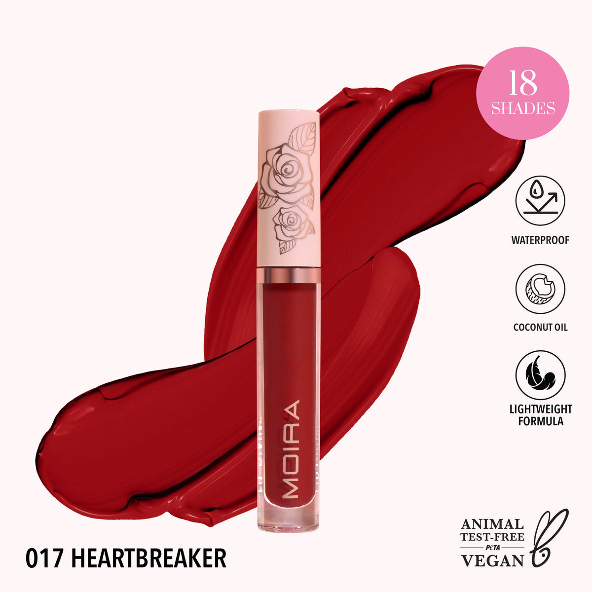 Lip Divine “Heartbreaker 17” Matte Liquído Moira