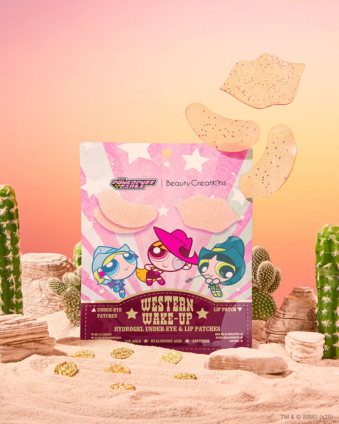 Parches de Hidrogel para Ojeras y Labios Western Wake-Up - Chicas Superpoderosas x Beauty Creations