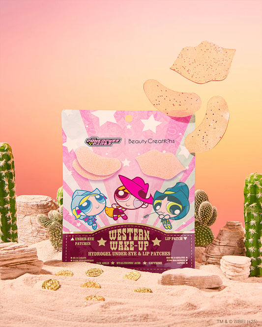 Parches de Hidrogel para Ojeras y Labios Western Wake-Up - Chicas Superpoderosas x Beauty Creations