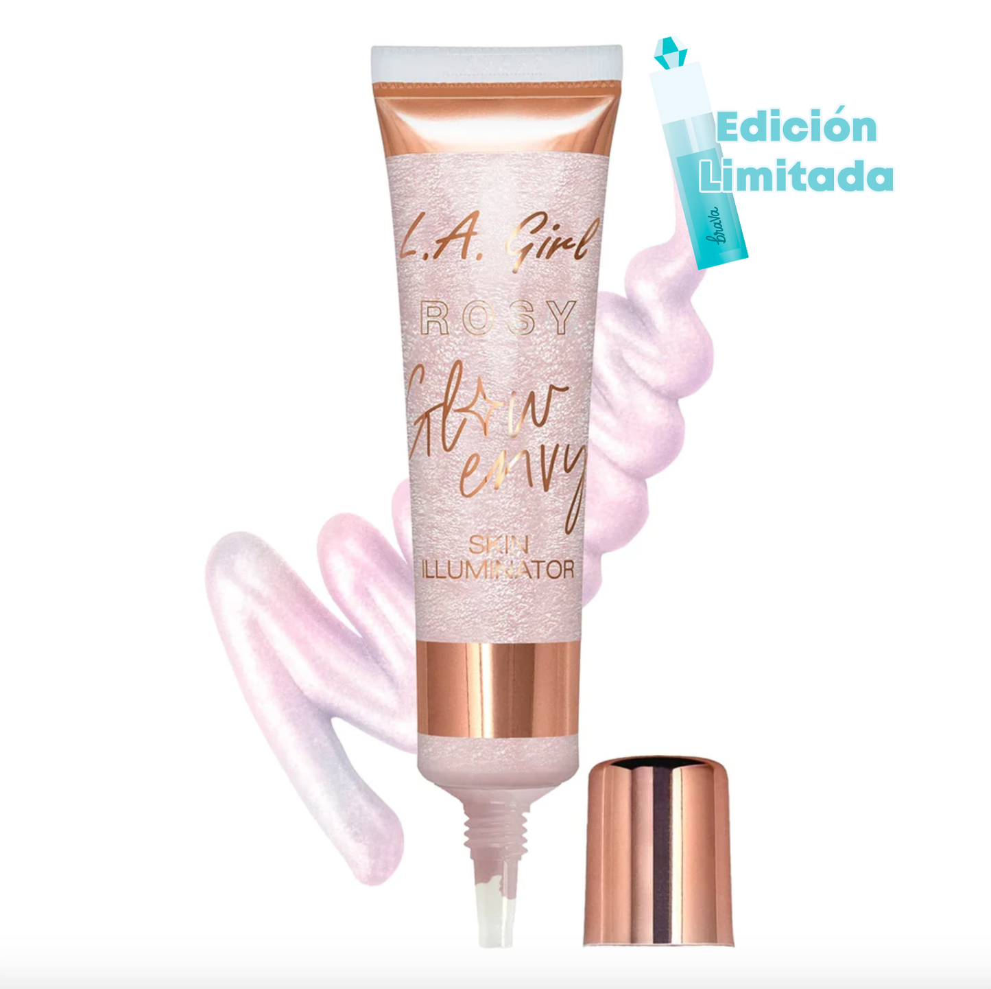 Glow Envy Iluminador Líquido Rosy Glow L.A. Girl Edición Limitada