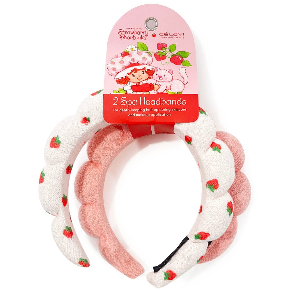 Set de 2 Bandas para Cabello Tipo Esponja Strawberry Shortcake - Celavi
