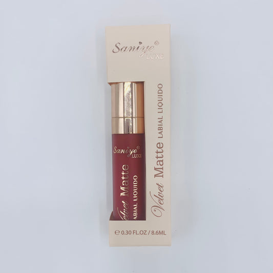 Labial Líquido Velvet Matte Tono 12 - Saniye